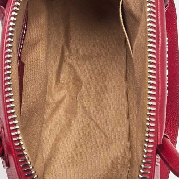 Givenchy Dark Red Sugar Goatskin Leather Small Antigona Bag - Picture 9 of 12